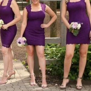 Adriana Papel plum colored mini dress - size 6